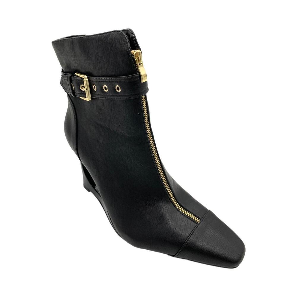 Ninety Union Women's Lexi Pull-On Heeled Ankle Boot Black - Medium